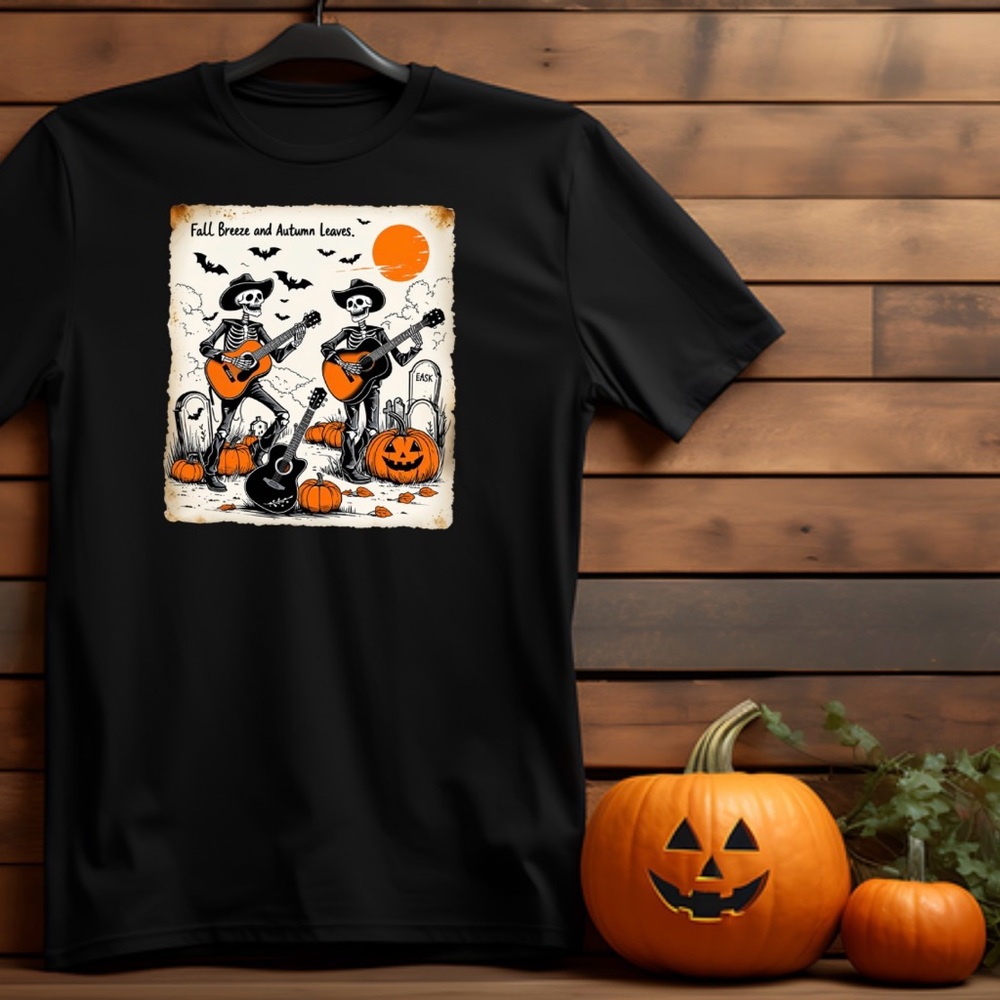 Black Halloween Graphic T-Shirt